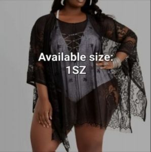 Ashley Stewart Ana & rose lace pullover cover